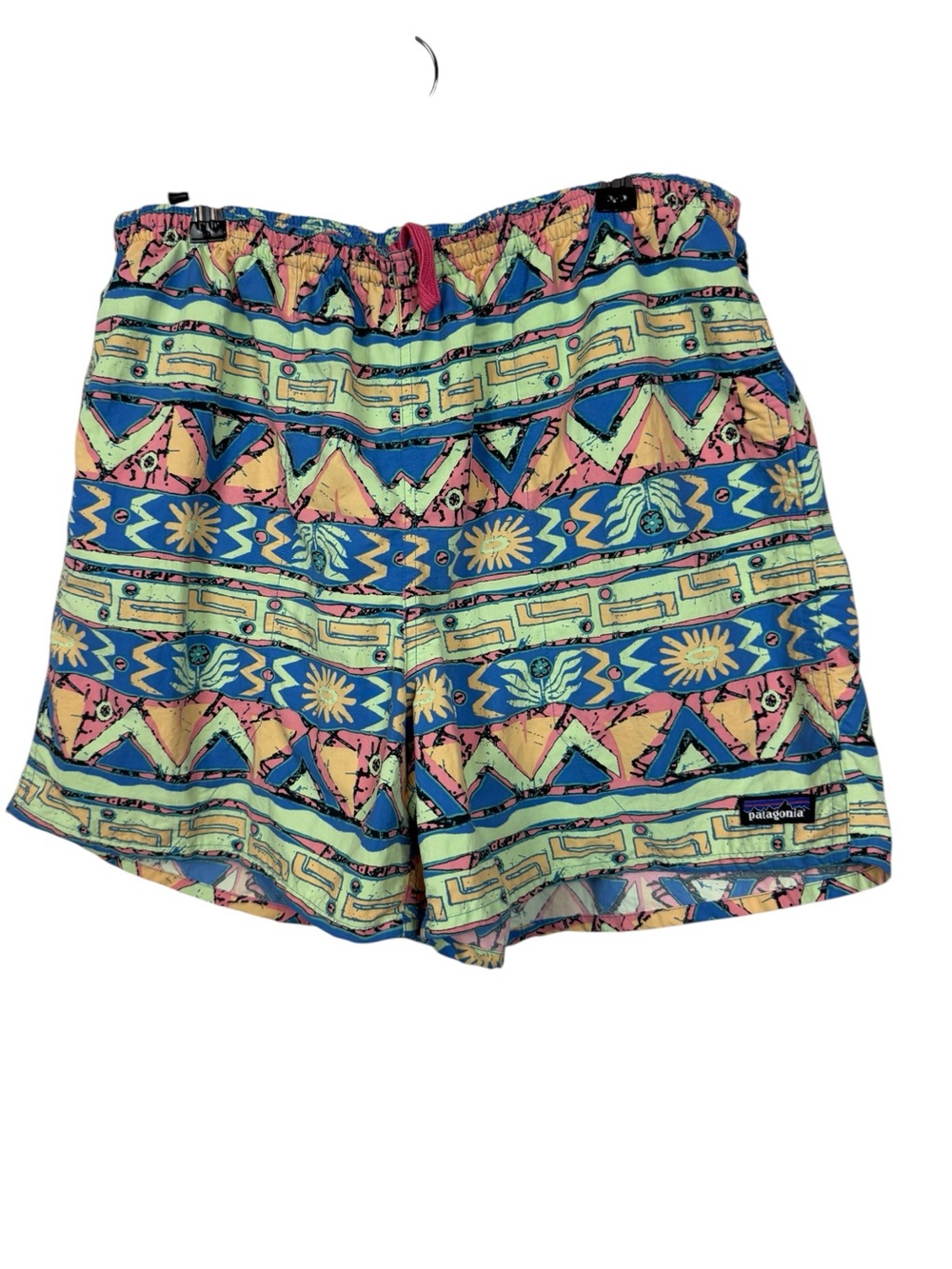Patagonia Baggies Shorts Mens Size L High Hopes Geo Salamander Green